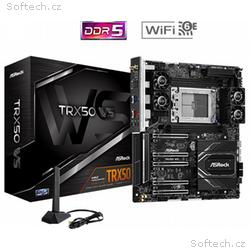 ASRock MB Sc sTRX5 TRX50 WS, AMD TRX50, 4xDDR5, E-