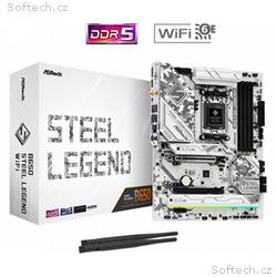 ASRock MB Sc AM5 B650 Steel Legend WiFi, AMD B650,