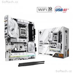 ASRock MB Sc AM5 X870 STEEL LEGEND WIFI, AMD X870,