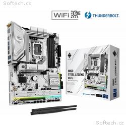 ASRock MB Sc LGA1851 B860 Steel Legend WiFi, Intel