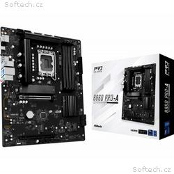 ASRock MB Sc LGA1851 B860 Pro-A, Intel B860, 4xDDR