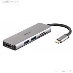 D-Link DUB-M530 5-in-1 USB-C Hub with HDMI and SD,