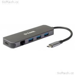 D-Link DUB-2334 USB-C Hub with Gigabit Ethernet an