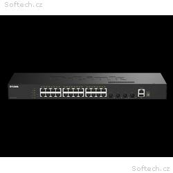 D-Link DGS-1530-28, E 24 Ports GE + 4 Ports 10G SF
