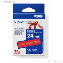 BROTHER TZE-RW54 - kazeta TZ šířky 24mm, TEXTILNÍ 