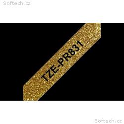 TZE-PR831 zlatá, černá (12mm)