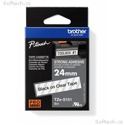 BROTHER TZES151 - kazeta TZ šířky 24mm, extrémně a