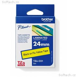 BROTHER TZEC51 - kazeta TZ šířky 24mm, laminovaná 
