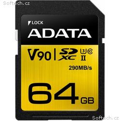 ADATA SDXC karta 64GB UHS-I U3 Class 10, Premier O