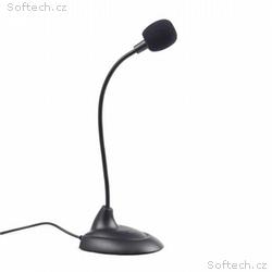 GEMBIRD mikrofon na stůl MIC-205, černý