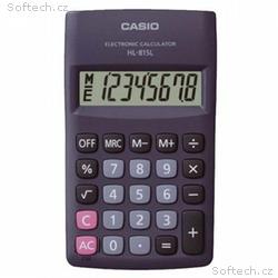 CASIO kalkulačka HL 815L BK, černá, kapesní, osmim