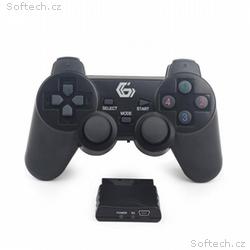 GEMBIRD gamepad JPD-WDV-01, vibrační, bezdrátový, 
