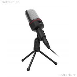 C-TECH stolní mikrofon MIC-02, 3,5" stereo jack, 2