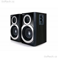 C-TECH repro SPK-310B, 2.0, dřevěné, černé