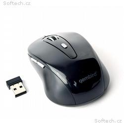 GEMBIRD myš MUSW-6B-01, černá, bezdrátová, USB nan