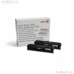 Xerox Black Toner pro Phaser 3020, 3025 Dual pack 