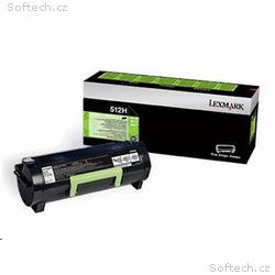 LEXMARK černý toner 512H pro: MS312, MS415, z prog