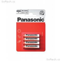 PANASONIC Zinkouhlíkové baterie Red Zinc R03RZ, 4B