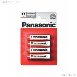 PANASONIC Zinkouhlíkové baterie Red Zinc R6RZ, 4BP