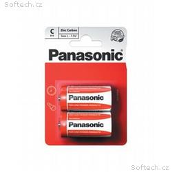 PANASONIC Zinkouhlíkové baterie Red Zinc R14RZ, 2B
