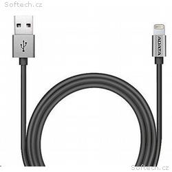 ADATA Lightning kabel MFi titánový pletený