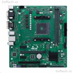 ASUS MB Sc AM4 PRO A520M-C, CSM, AMD A520, 2xDDR4,