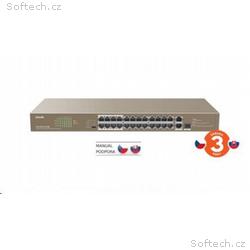 Tenda TEF1126P-24-410W - PoE AT Switch 370Watt, 24