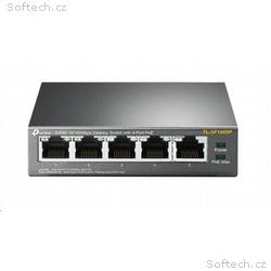 TP-Link switch TL-SF1005P (5x100Mb, s, 4xPoE+, 67W