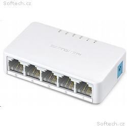 MERCUSYS switch MS105 (5x100Mb, s, fanless)