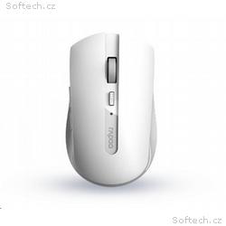 RAPOO myš 7200M Multi-mode bezdrátová, bílá