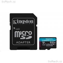 Kingston MicroSDXC karta 512GB Canvas Go! Plus, R: