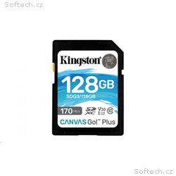 Kingston SDXC karta 128GB Canvas Go! Plus, R:170, 
