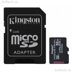 Kingston MicroSDHC karta 32GB Industrial C10 A1 pS