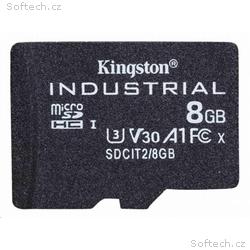 Kingston MicroSDHC karta 8GB Industrial C10 A1 pSL