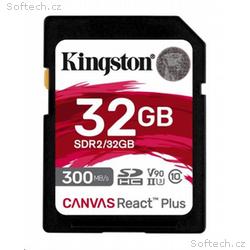 Kingston SDHC karta 32GB Canvas React Plus SDHC UH