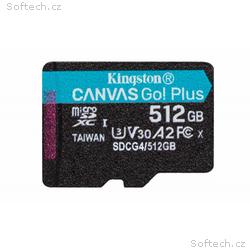Kingston MicroSDXC karta 512GB Canvas Go! Plus, R:
