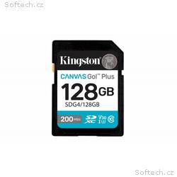 Kingston SDXC karta 128GB Canvas Go! Plus, R:200, 