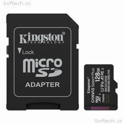 Kingston MicroSDXC karta 128GB Canvas Select Plus,