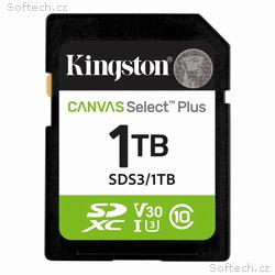 Kingston SDXC karta 1TB Canvas Select Plus, U1, V1