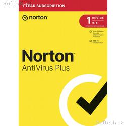 NORTON ANTIVIRUS PLUS 2GB CZ 1 uživatel pro 1 zaří