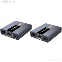 PREMIUMCORD HDMI extender na 120m přes jeden kabel