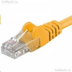 PREMIUMCORD Patch kabel UTP RJ45-RJ45 CAT5e 10m žl