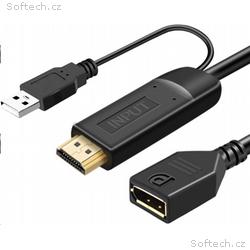 PremiumCord Adaptér HDMI 2.0 na DisplayPort 1.2 ro