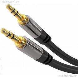 PremiumCord HQ stíněný kabel stereo Jack 3.5mm - J