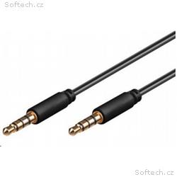 PREMIUMCORD Kabel Jack 3.5mm 4 pinový M, M 2m pro 