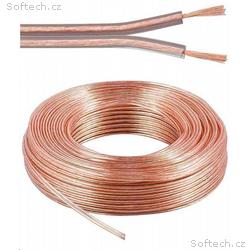 PremiumCord kabel na propojení reprosoustav, měď