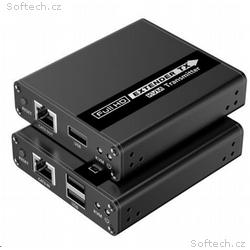 PremiumCord HDMI KVM extender FULL HD 1080p na 70m