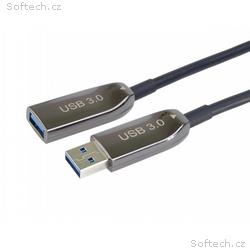 PremiumCord prodlužovací optický AOC kabel USB 3.0