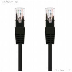Kabel C-TECH patchcord Cat5e, UTP, černý, 3m