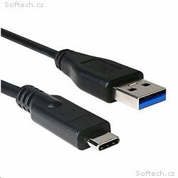 C-TECH kabel USB 2.0 AM na USB-C (AM, CM), 1m, čer